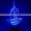 Visual Illusion Night Light Color Change Led Light Kids Touch Lamp Table Lamp 3D