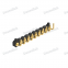 Dnenlink 2.54mm pitch Single Row H2.5mm Right Angle DIP type PogoPin Male Header With Peg