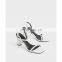 Fancy good quality design women high block heel asymmetric strap cylindrical heels sandals shoes other color are available