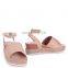 Nude suede two part espadrille inspired ladies platform wedge heel sandals shoes women evening other colors are available