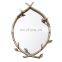 metal shiny polished wall fancy mirror