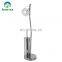 Stainless steel Free Standing Toilet Brush with Paper Roll Holder