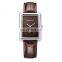REBIRTH RE203 Women's Fashion Casual Leather Band Quartz Movement Rectangle Watches