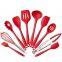 Factory wholesale silicone kitchen utensil set cooking tools silicone kitchen accessories