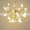 Firefly Led Chandelier Lights For Room Living Room Bedroom Lamp Lampara Gold Black Indoor Hang Lighting Fixture Lights Lustres