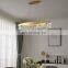 Modern Stainless Steel Chandelier Adjustable Led Pendant Light For Living Room Dinner Room Decoration Crystal Hanging Lamp