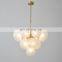 Post-modern simple Nordic Italian living room dining room bedroom glass spherical molecular lamp Light luxury chandelier
