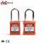 China Factory Waterproof Insulation Long Steel Shackle Pa Lock Body Plastic Safety Padlock