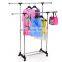 Zhejiang Factory double pole landing Telescopic shoes tower clear acrylic pull down clothes hanger and rack