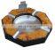 unique octagon cigar ashtray wooden cigar ashtray with cutter ashtray