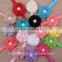 Baby ballet wholesale crystal hair accessories broad headband flower hairband MY-AC0070