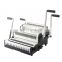 Factory Direct High Quality Multi-functional 2 IN 1 Manual Plastic Comb and Double Wire  book Binding Machine