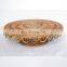 Hot Selling Handmade Rattan Cake Stand Round Tray With Leg for Table Handwoven Basket for Breakfast Wholesale