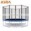 Popular Outdoor Fitness Equipment 10ft Indoor Trampoline With Safety Enclosure
