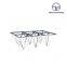 High Quality Coffee Table Home Tempered Glass Tea Desk Popular Colorful Stainless Steel Sitting Room Center Table