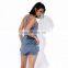 OEM Custom Breathable Elastic Solid  Tennis Dress With Shorts Sexy Tennis Skirt Two Piece For Women