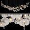 Customized Hotel Engineering Project Chandeliers Mushroom White Crystal Hanging Pendant Lamp Flower Ceiling Glass Chandeliers