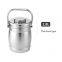 Stainless steel insulated lunch box drum shaped straight tube lifting pot