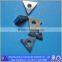 pcd tip cutting tools with triangular tungsten carbide