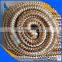 new design nylon polyester gold color rope braided dock line rope for fishing