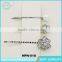 Wedding Accessories Silver Rose Flower Metal Hairpins