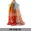 Wholesale  Summer Long Gauze Chiffon Silk Voile Floral Printed Scarf 2016 Women