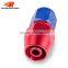 Aluminum Oil Cooler Fitting Straight Swivel Hose Ends Adapter Blue and Red 40-001-12