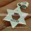 Plain Sterling Silver Star Of David Pendant, pn64