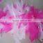 Mixed Colors Turkey Chandelle Feather Boa With Iridescent Lurex Decorations
