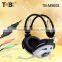 High quality wired computer headphone ,cool headphones for girls