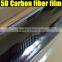 Super quality glossy black 5D carbon fiber film with strong strechable 3 layers size:1.52*20m per roll
