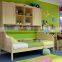 children cheap bunk beds with bookshelf#SP-C208S