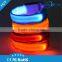 Hot sale portable outdoor sports safety fancy colored arm waterproof led light wrist band