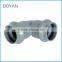BOYAN taizhou plastic pipe fitting for bathroom grey pvc two faucet 90 degree elbow with rubber