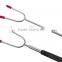Portable Campfire Hot Dog & Marshmallow Roasting Forks Sticks with soft grip