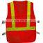 Riding reflective vest safety night reflective jacket Fluorescent yellow and orange M-XL customize logo printing