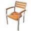 Solid wood Outdoor / Garden Furniture Set - Aluminium Frame Table & Chair