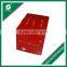 HIGH QUALITY FOLDED CORRUGATED FRUITS PACKING CARTONS PAPER BOX WITH RED PLASTICE HANDLES
