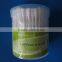 Spiral tip makeup cotton swab