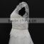 Detachable tulle skirt slim beading belt cap sleeve cording lace wedding dress