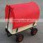 cabinet small wood red wagon for garden use TC1812