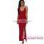 2016 new design Black Crisscross Daring Back maxi dress summer