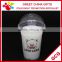 Promotional Custom Logo Disposable Clear Plastic Cup with Flat Lid PP Beverage Juice Cup                        
                                                Quality Choice