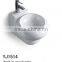 YJ1514 Ceramic Bathroom Basin Round Ceramic Wall-hung Basin