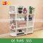 Best selling high quality portable bookshelf folding bookcase movable storage cabinet easy asse mble