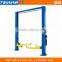 two post car lift and vehicle jack for garage repair