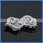 5 Strands Sterling Silver Micro Pave Zircon Multifunction Box Clasps Pearl Jewelry Bracelet Necklace Connector Charm SC-CZ030