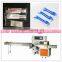 Plastic cutlery flow wrapping machine