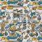 Blank hydrographic water transfer printing film patterns