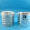silver/gold disc top cap, aluminum disc cap